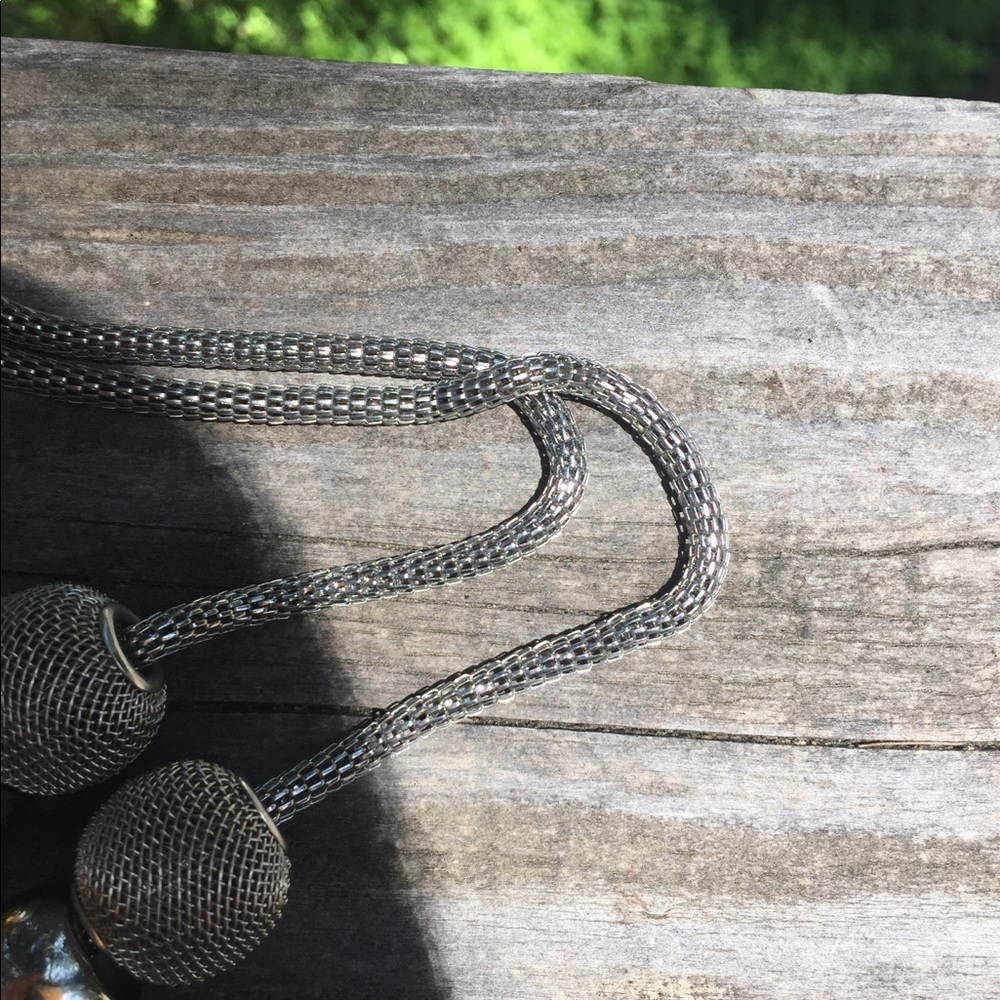 Silver Bangle Bracelet Silver Statement Chunky Ch… - image 7